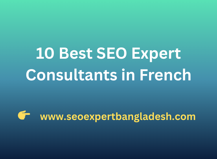 10 Best SEO Expert Consultants in French