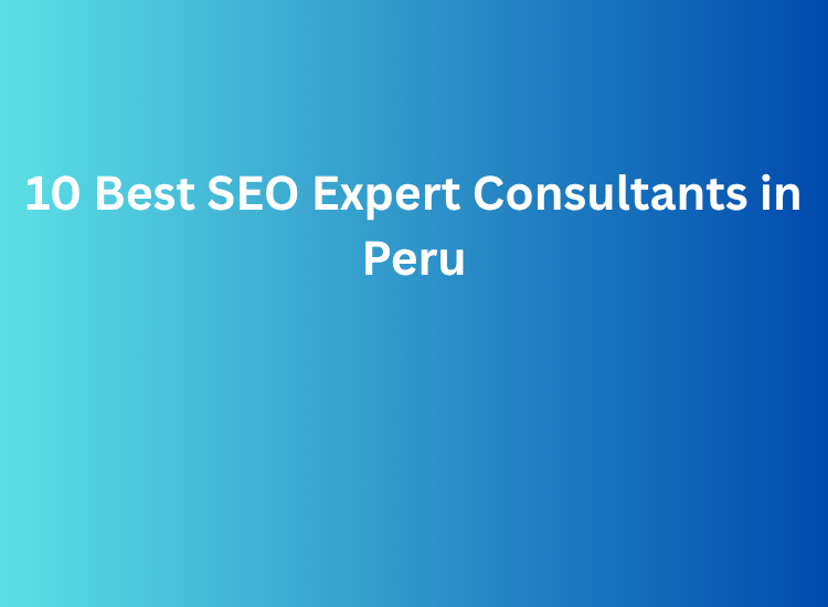 10 Best SEO Expert Consultants in Peru
